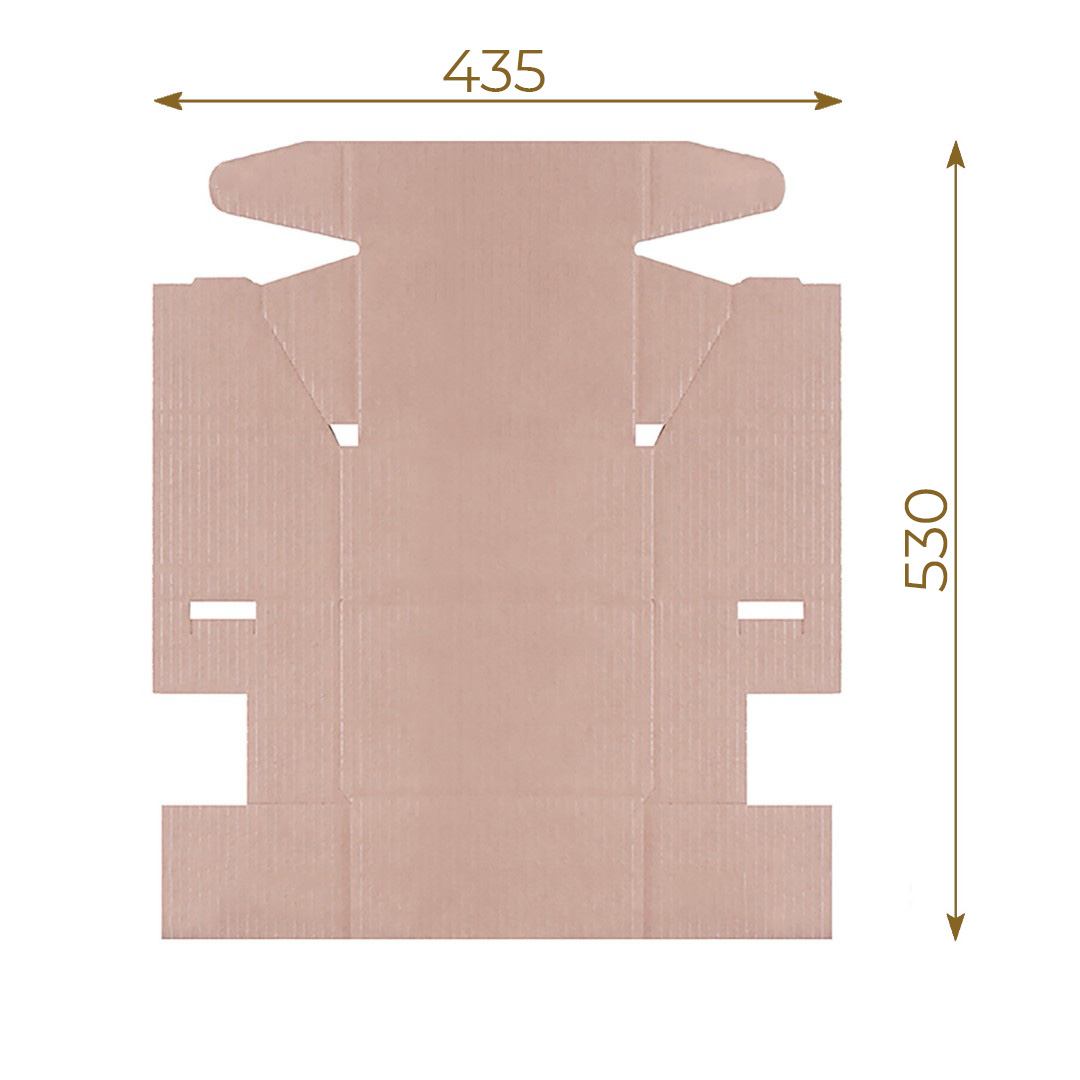 Почтовый короб тип Ж, 170x120x100 мм, Т-22 бурый